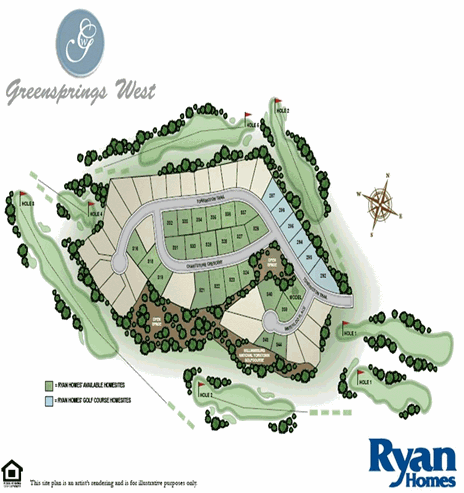 site plan Greensprings West